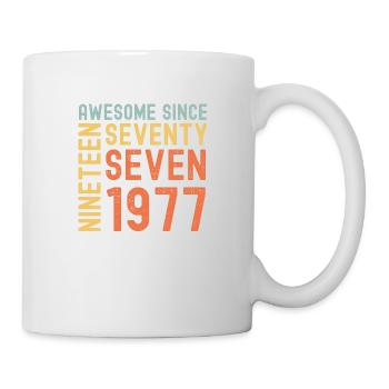 Génial depuis 1977 Année du cadeau d’anniversaire - Mug blanc - blanc - Droite