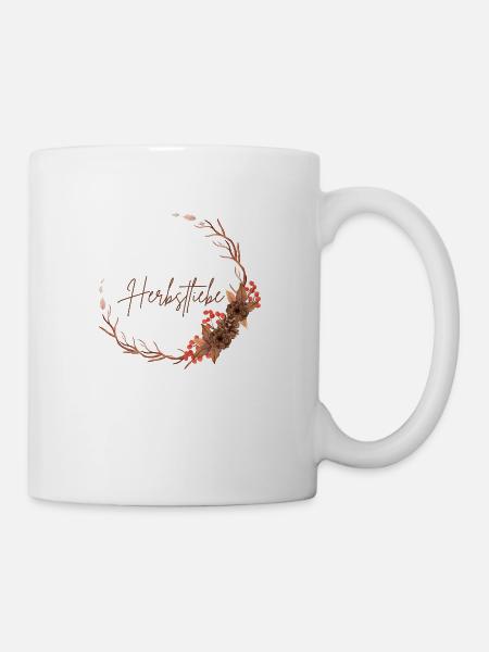 Herbstliebe - Tasse - Weiß