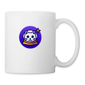 Katztenastronaut - Tasse - Weiß - Rechts