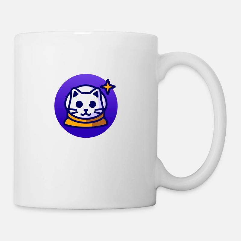 Katztenastronaut - Tasse - Weiß