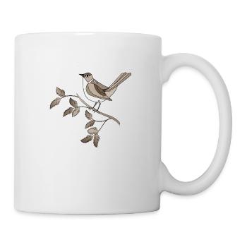 Oiseau - Mug blanc - blanc - Droite