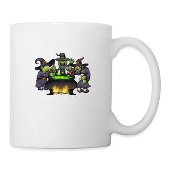 Halloween Hexen - Tasse - Weiß - Rechts