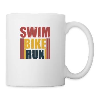 Triathlon Natation Course à pied Sports cyclistes - Mug blanc - blanc - Droite