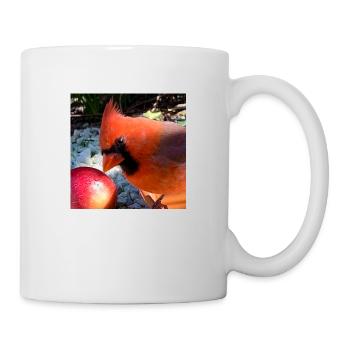 Nördlicher Kardinal - Tasse - Weiß - Rechts