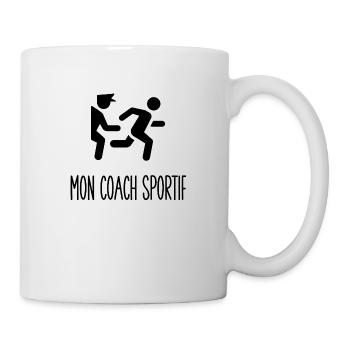mon coach sportif - Mug blanc - blanc - Droite