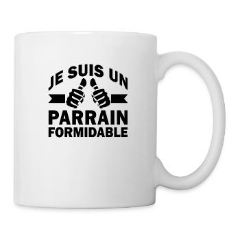 parrain formidable / meilleur parrain - Mug blanc - blanc - Droite