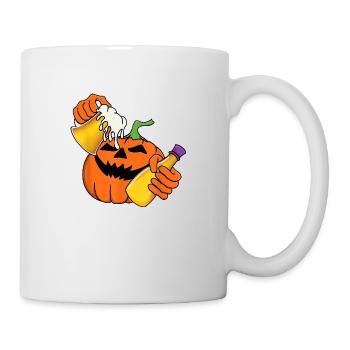 Halloween Pumpkin Beer Potion Trick Or Treat - Mug - white - Right