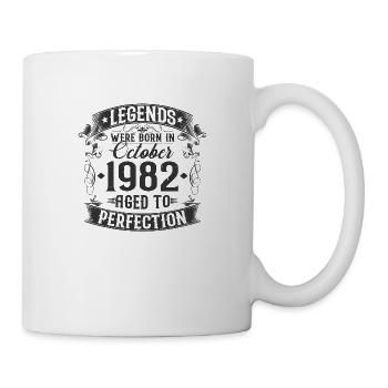 Octobre Né en 1982 Legends Anniversaire - Mug blanc - blanc - Droite