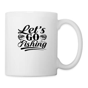 Let´s go Fishing - Tasse - Weiß - Rechts