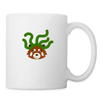 Panda roux déguisé en gorgone pour Halloween - Mug blanc - blanc - Droite