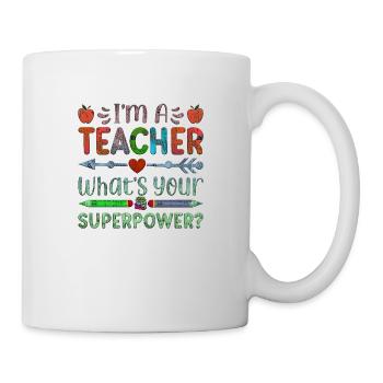 Étudiant 2023 Diplôme d’école d’enseignant d’étudiant du secondaire - Mug blanc - blanc - Droite