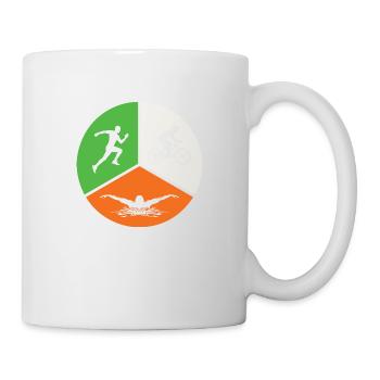 Natation Vélo Course à pied - Mug blanc - blanc - Droite