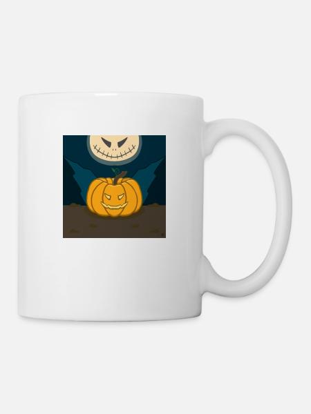 Citrouille Jack O lantern Halloween - Mug blanc - blanc