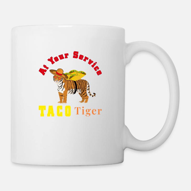 tigre taco - Mug blanc - blanc