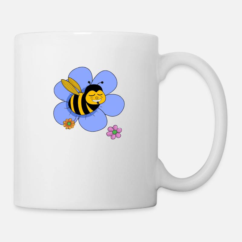 Grosse abeille drôle - Mug blanc - blanc