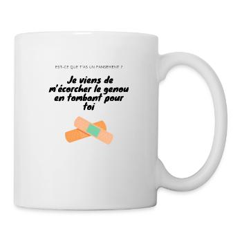 Tee-shirt drague tomber pour toi - Mug blanc - blanc - Droite