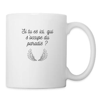Tee-shirt drague paradis - Mug blanc - blanc - Droite