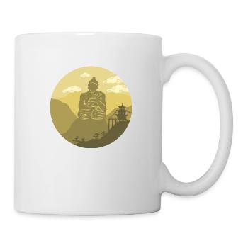 Buddha Gold - Tasse - Weiß - Rechts
