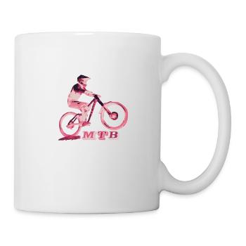 vtt mtb vélo bmx - Mug blanc - blanc - Droite
