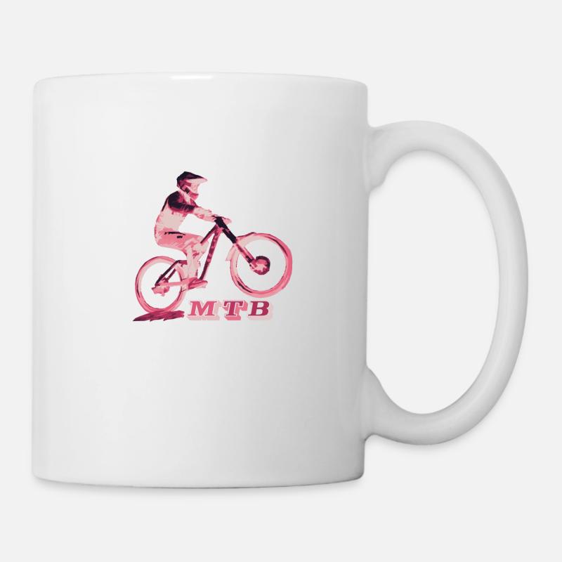 vtt mtb vélo bmx - Mug blanc - blanc