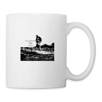 BMX-Fahrer der alten Schule - Tasse - Weiß - Rechts