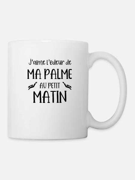ma palme - Mug blanc - blanc