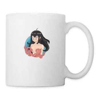 animated tentacle censor - Mug - white - Right