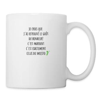 le gout du bonheur est le mojito - Mug blanc - blanc - Droite