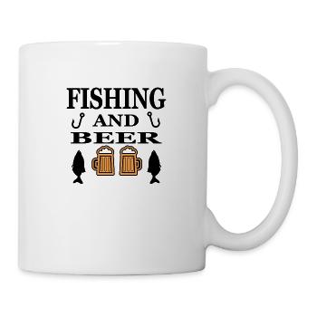 Pêche - Mug blanc - blanc - Droite