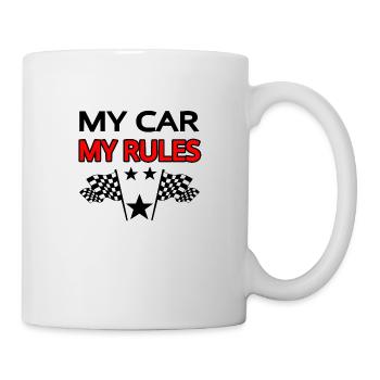 Auto - Tasse - Weiß - Rechts