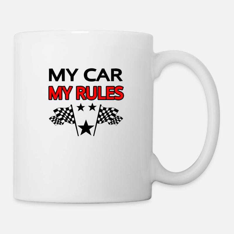 Auto - Tasse - Weiß
