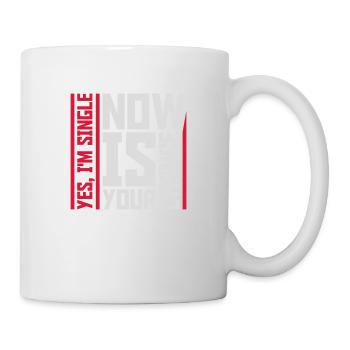 single now your chance - Tasse - Weiß - Rechts