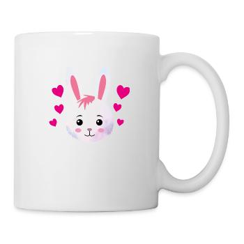 Rabbit heart sweet - Mug - white - Right