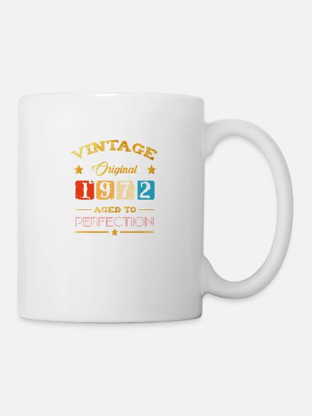 Vintage 1972 original - Mug blanc - blanc