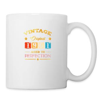 Original Vintage Teile 1961 - Tasse - Weiß - Rechts