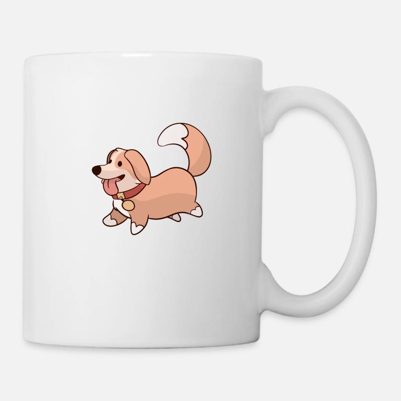 Chien mignon - Mug blanc - blanc