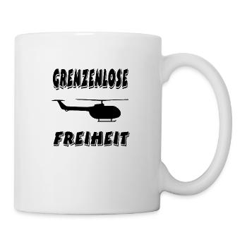 Hubschrauber - Tasse - Weiß - Rechts