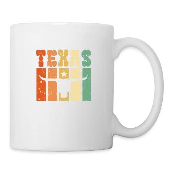 Texas Vintage Retro - Tasse - Weiß - Rechts