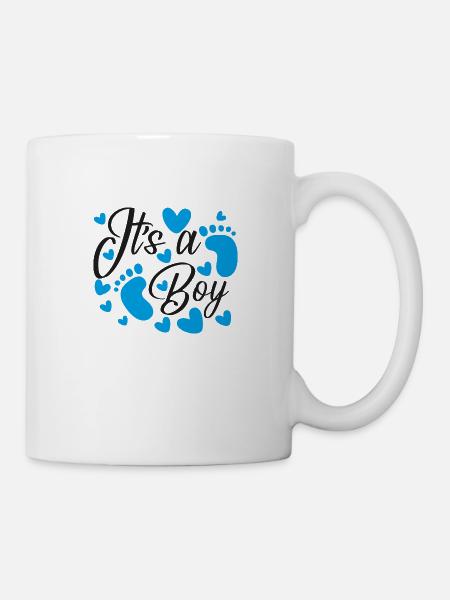 Its A Boy Pregnancy - Mug blanc - blanc