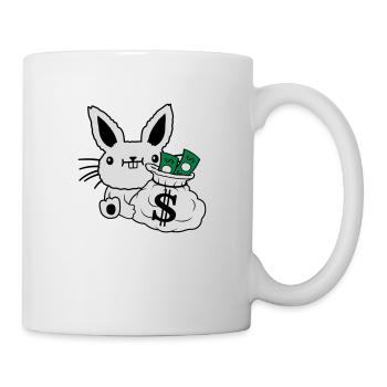 Rich Money Bag Easter Banknotes - Mug - white - Right