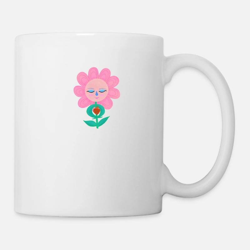 Blume - Tasse - Weiß