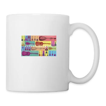 Zupfinstrumente - Tasse - Weiß - Rechts