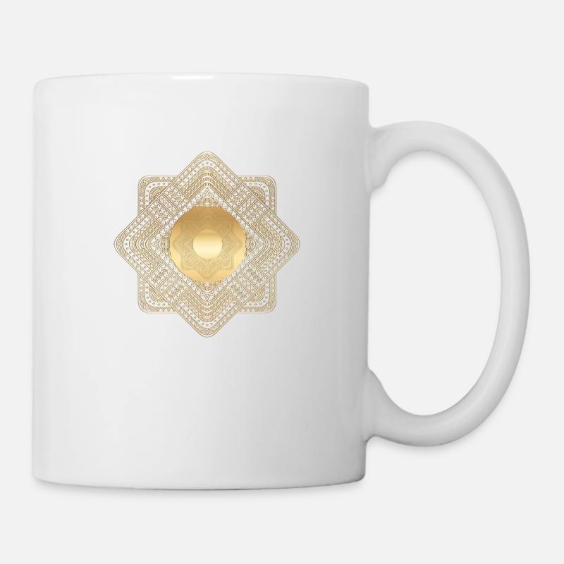 MANDALA 026 - Mug blanc - blanc