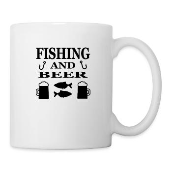 Pêche - Mug blanc - blanc - Droite