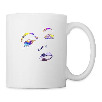 women face face love - Mug - white - Right