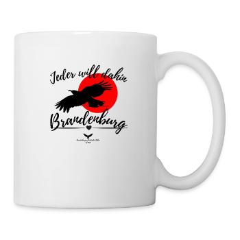 Brandenburg janz weit draussen - Tasse - Weiß - Rechts