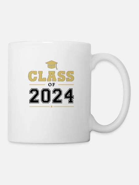 Classe de 2024 Graduate Shirt Senior - Mug blanc - blanc