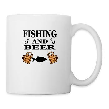 Pêche - Mug blanc - blanc - Droite