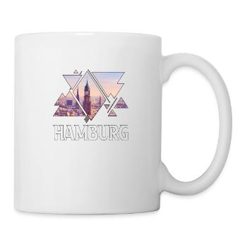 Hambourg Allemagne city skyline home love - Mug blanc - blanc - Droite