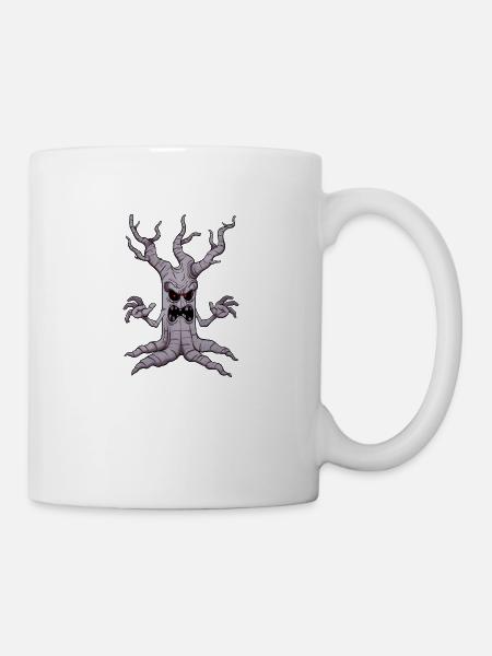 Creepy Halloween Tree - Mug - white